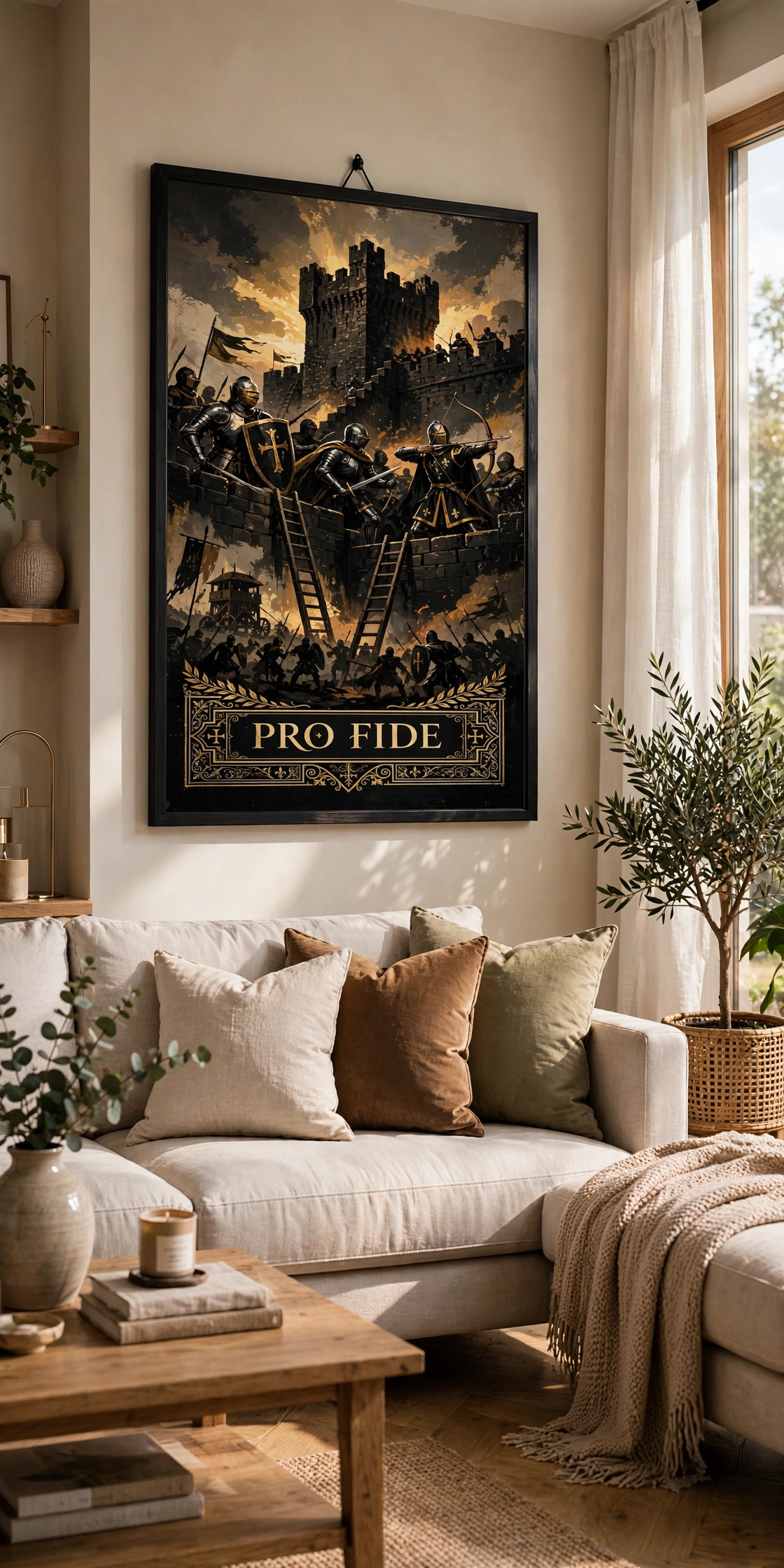 Ironfaith framed print