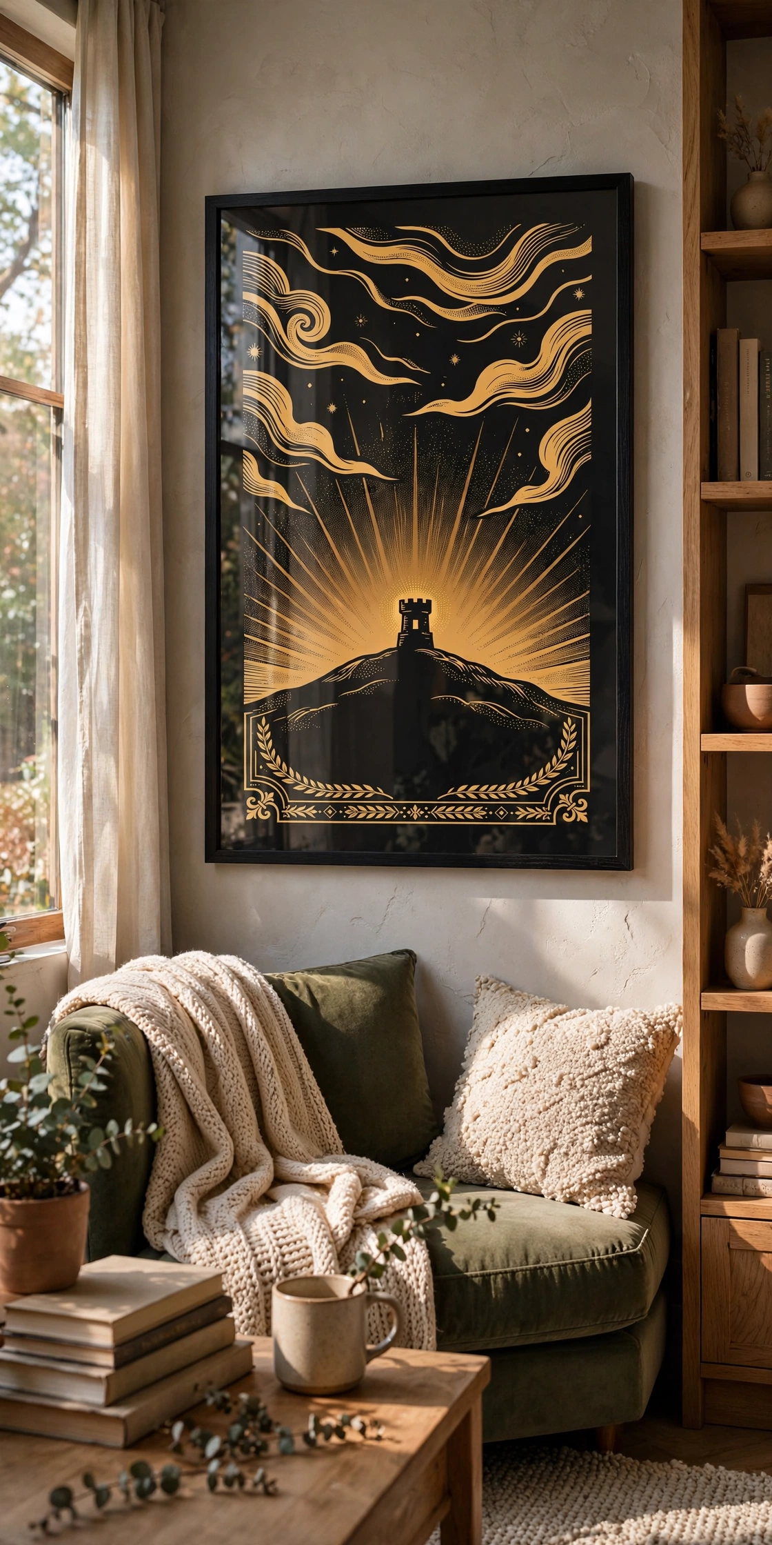 Thedrift framed print