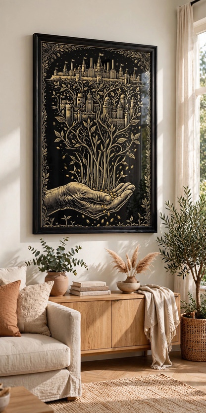 Firstseed framed print