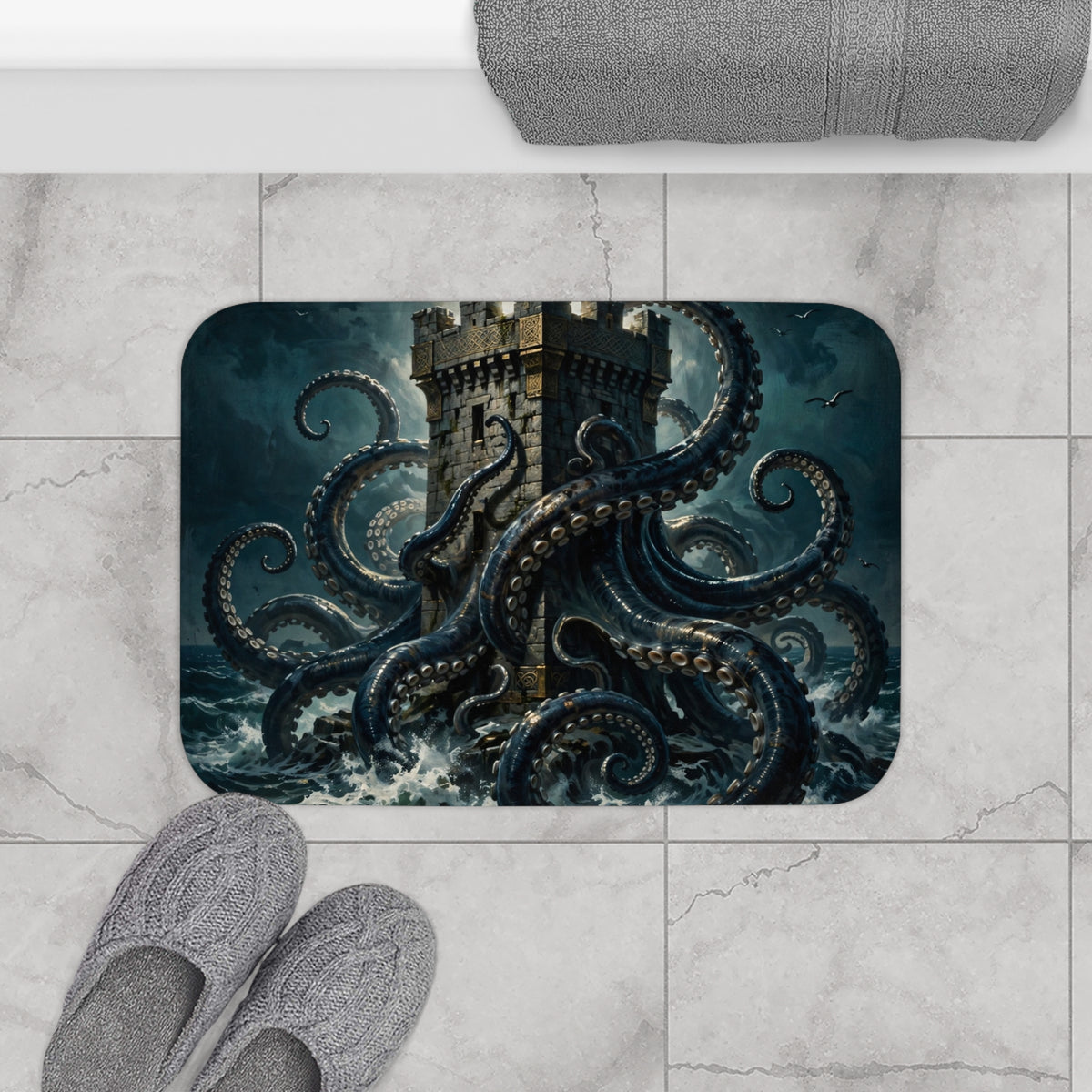The Kraken's Embrace — Bath Mat — alternate view 8