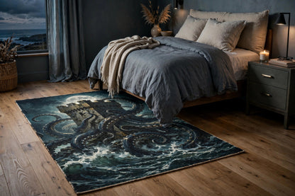 The Kraken's Embrace — Rug — lifestyle photo
