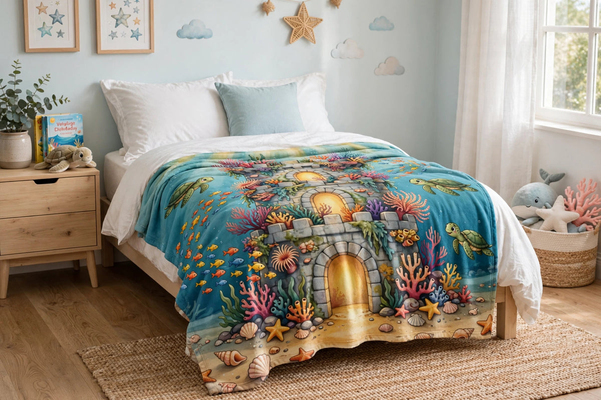 The Sunken Fortress — Blanket — lifestyle photo