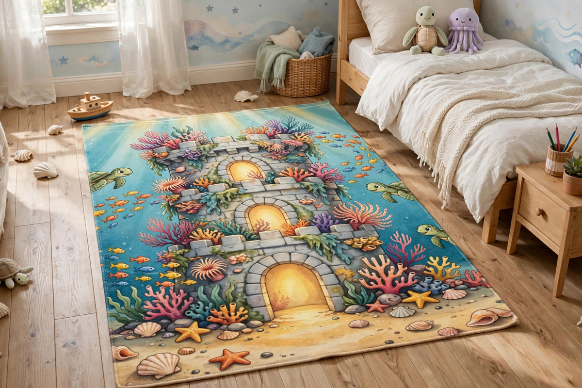 The Sunken Fortress — Rug — lifestyle photo