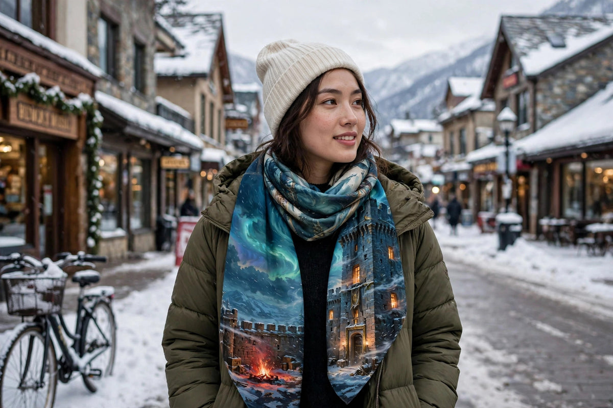 Winter 2026 — Scarf (Blizzard Fortress) — lifestyle photo