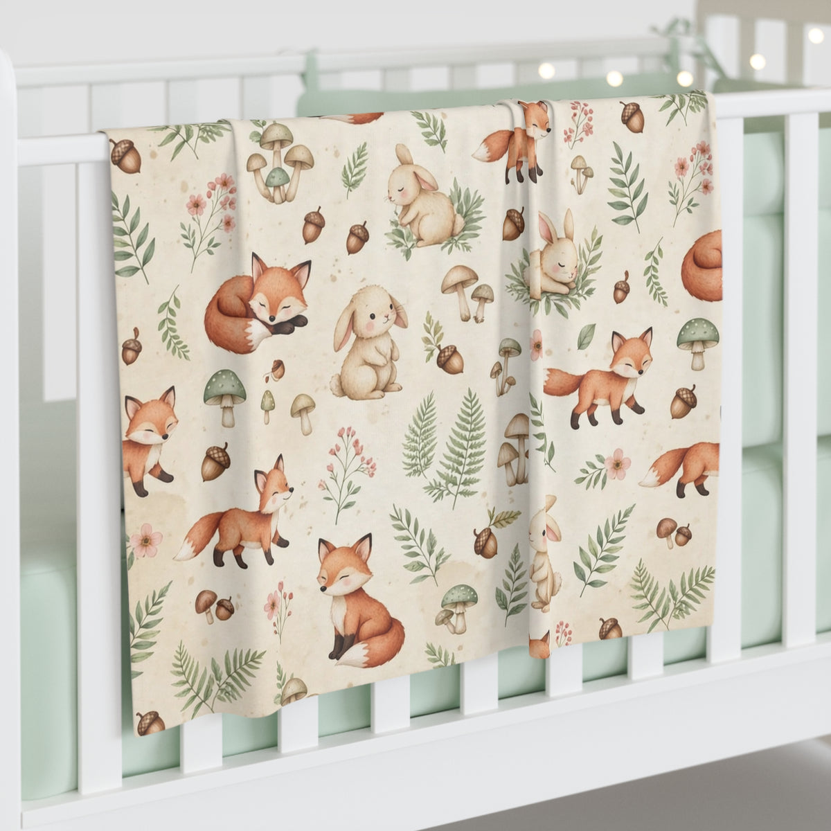 Woodland — Baby Swaddle Blanket — alternate view 3